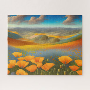 Puzzle Pavots rêveurs Art numérique