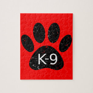 Puzzle Paw Chien en Perdu Grunge K-9