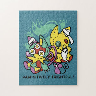 Puzzle Paw-sitivement Effrayant Chats Monstrueux Hallow