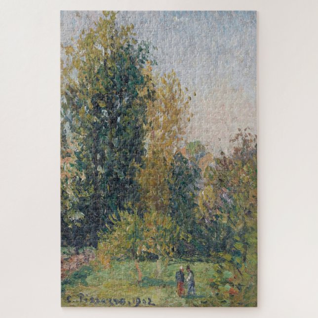 Puzzle Paysage à deux chiffres, Éragny, automne (1902) (Vertical)
