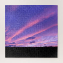 Paysage Abstrait de Ciel au Coucher du Soleil Viol