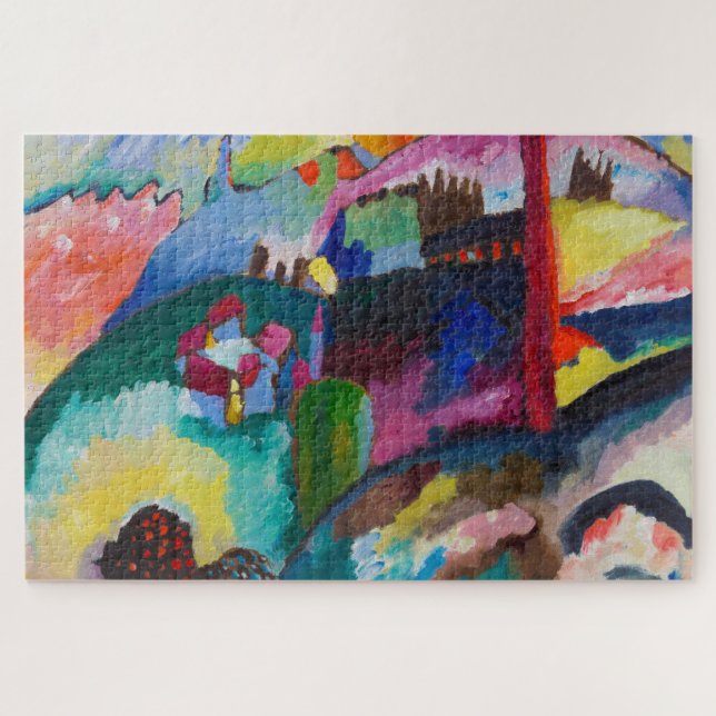 Puzzle Paysage avec rein d'usine, Wassily Kandinsky (Horizontal)