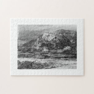 Puzzle Paysage avec Rocky Hills et Stream 1890 William