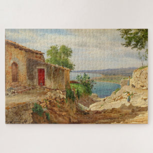 Puzzle Paysage côtier de Taormina en Sicile Carl Aagaard
