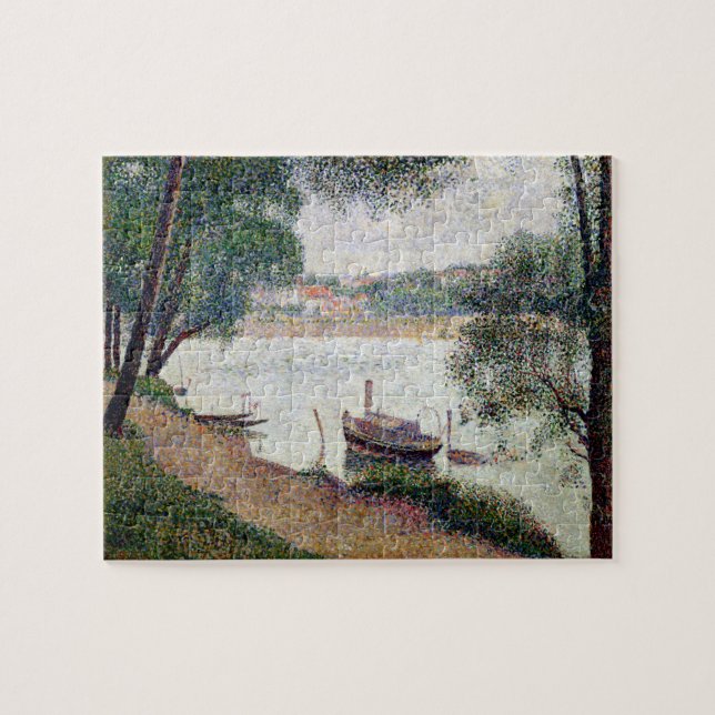 Puzzle Paysage de rivière de Georges Pierre Seurat | avec (Horizontal)