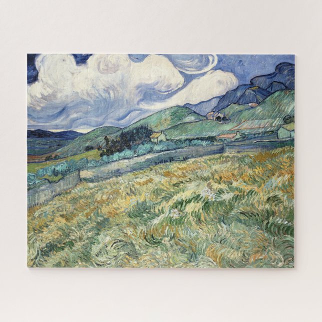 Puzzle Paysage de Saint-Rémy par Vincent Van Gogh (Horizontal)