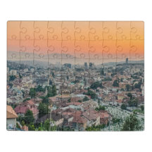 Paysage de Sarajevo du haut
