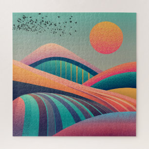 Puzzle Paysage des collines du Kaleidoscope