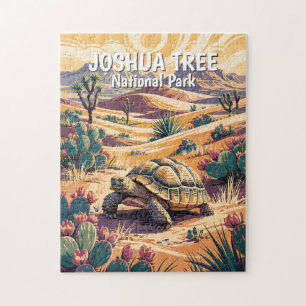 Puzzle Paysage désertique rétro personnalisé de l'arbre d