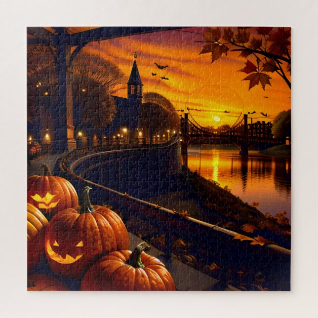 Puzzle Paysage d'Halloween deux (Vertical)