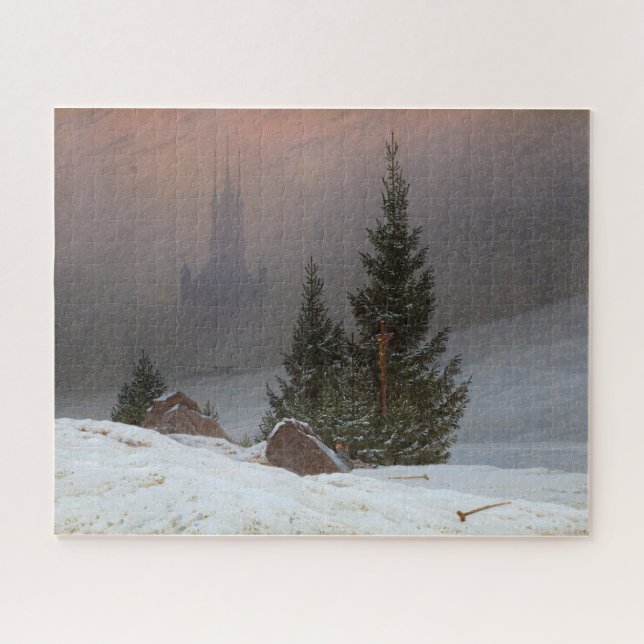 Puzzle Paysage d'hiver par Caspar David Friedrich (Horizontal)