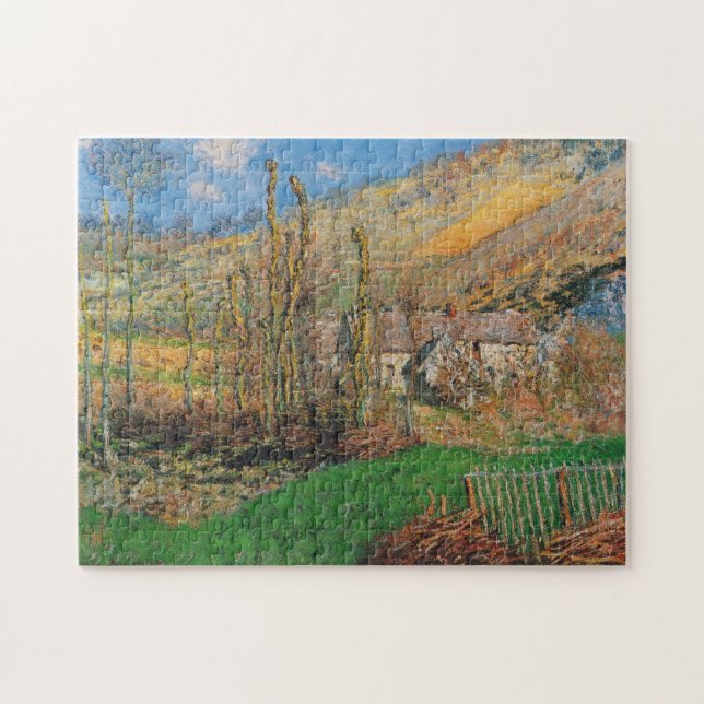 Puzzle Paysage d'hiver Vallée de Falaise Monet Art (Horizontal)