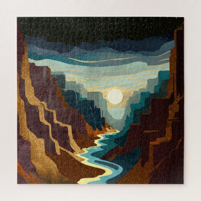 Puzzle Paysage du Canyon Sunset (Vertical)