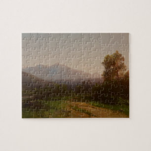 Puzzle Paysage du fleuve Hudson, c.1860-5 (huile sur la