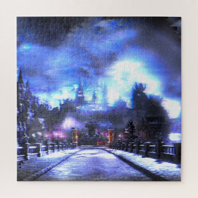 Puzzle Paysage foncé d'art de problème d'âmes (Vertical)