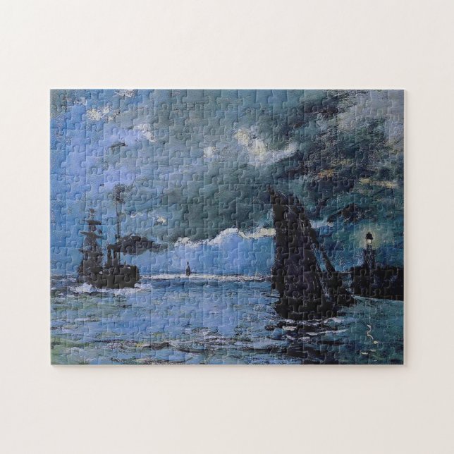 Puzzle Paysage marin, effet nuit Monet Art (Horizontal)