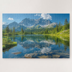 Puzzle Paysage naturel de l'heure bleue