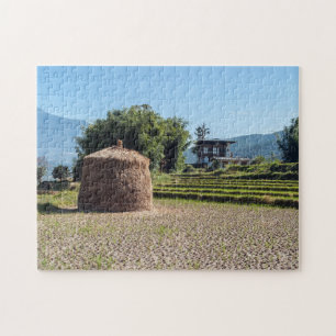 Puzzle Paysage pittoresque en zone rurale Bhoutan, Himala