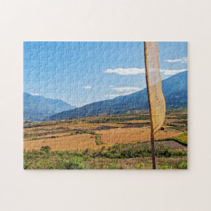 Puzzle Paysage pittoresque en zone rurale Bhoutan, Himala