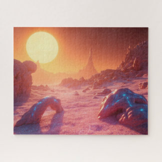 Puzzle paysage spatial fantastique