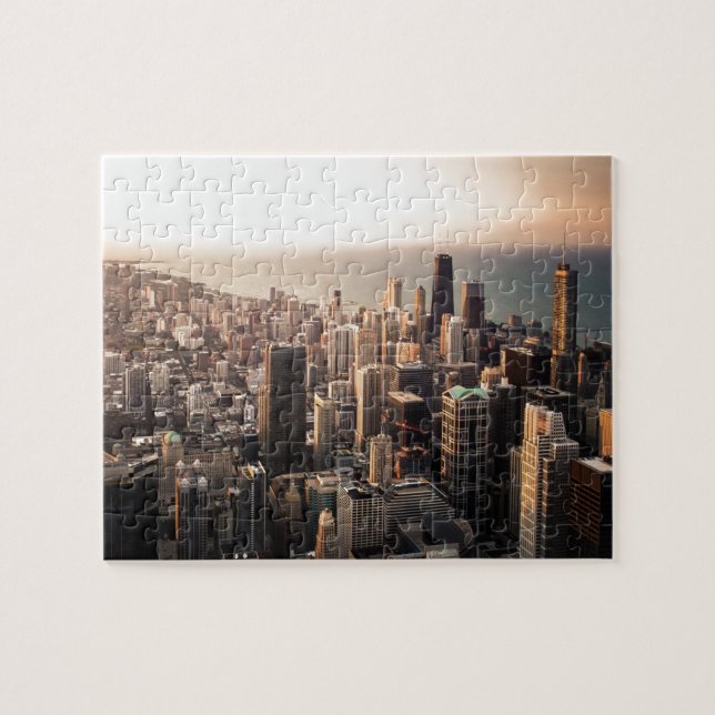 Puzzle Paysage urbain de Chicago (Horizontal)
