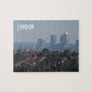 Puzzle Paysage urbain de Londres - photo jaune canari de