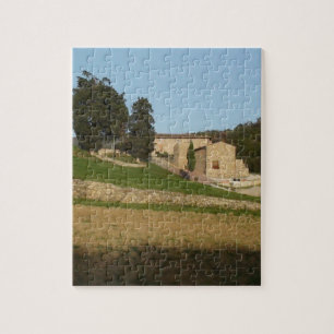 Puzzle Paysage vinicole rustique, Toscane, Italie, ton or