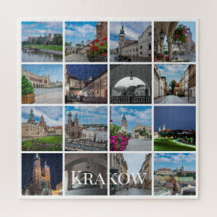 Puzzle Paysages de la vieille ville de Cracovie, Pologne