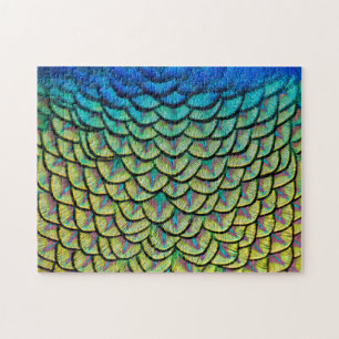 Puzzle Peacock Art Déco Feathers