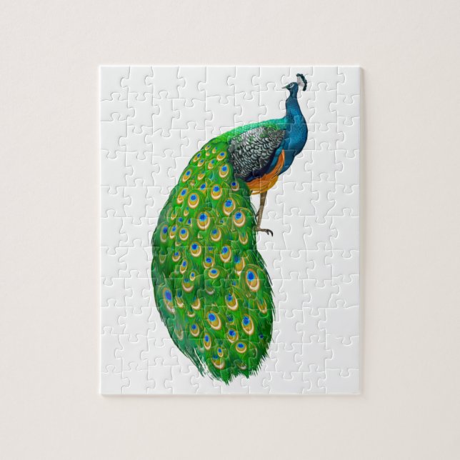 Puzzle Peacock Small (Vertical)