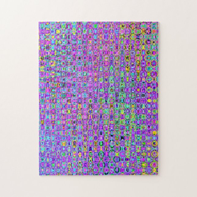 Puzzle Peacock violet (Vertical)