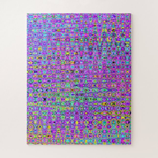 Puzzle Peacock violet (Vertical)