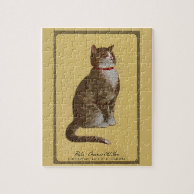 Puzzle Peake, le chat tabby de Chessie (Vertical)