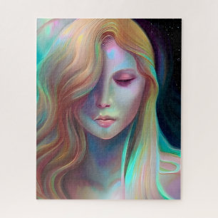 Puzzle Pearlescent Imaginaire Ai Art Jolie Ethereal Woman