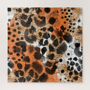 Puzzle Peau animale : motif léopard créatif.