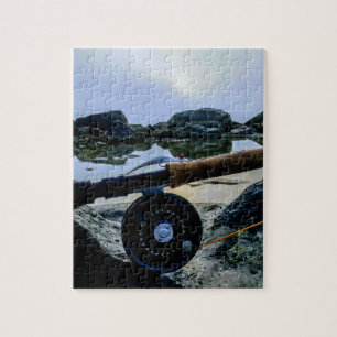 Puzzle pêche à la mouche sur la côte