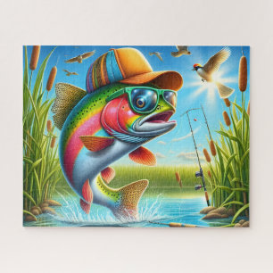 Puzzle Pêche à la truite arc-en-ciel