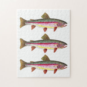 Puzzle Pêche à l'ichthyologie de la truite arc-en-ciel