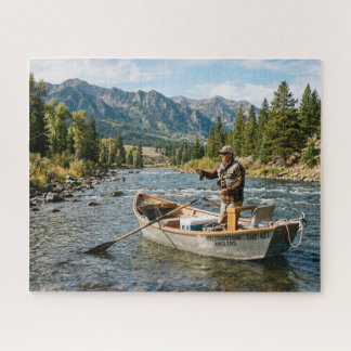 Puzzle Pêcheur sur la rivière Yellowstone