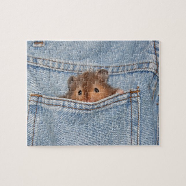 Puzzle Peekaboo Hamster (Horizontal)