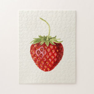 Puzzle Peinture à l'aquarelle de fraise (Fragaria)