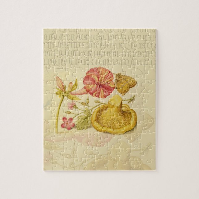 Puzzle Peinture à l'aquarelle des champignons papillons (Vertical)