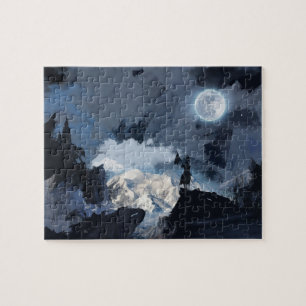 Puzzle Peinture à l'huile de chevalier de lune