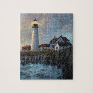 Puzzle Peinture à l'huile texturée du phare