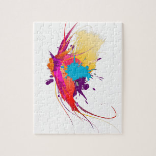 Puzzle Peinture à papillon exotique Abstraite