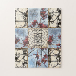 Puzzle Peinture abstraite lambrissée de Scrollwork