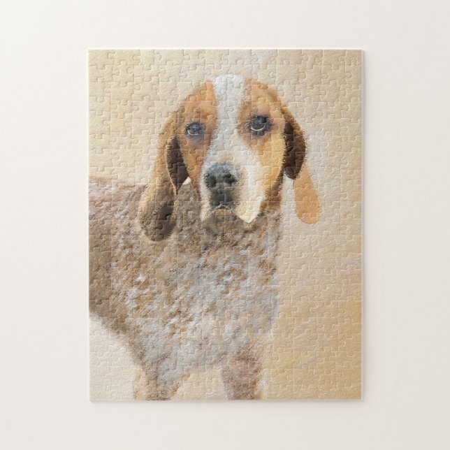Puzzle Peinture américaine anglaise sur pilon - Chien Art (Vertical)