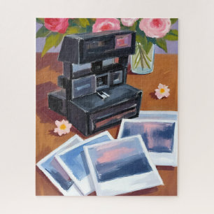 Puzzle Peinture aquarelle nostalgique d'un appareil photo