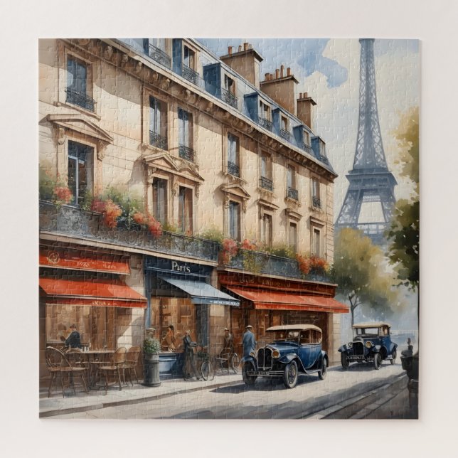 Puzzle peinture aquarelle Paris (Vertical)