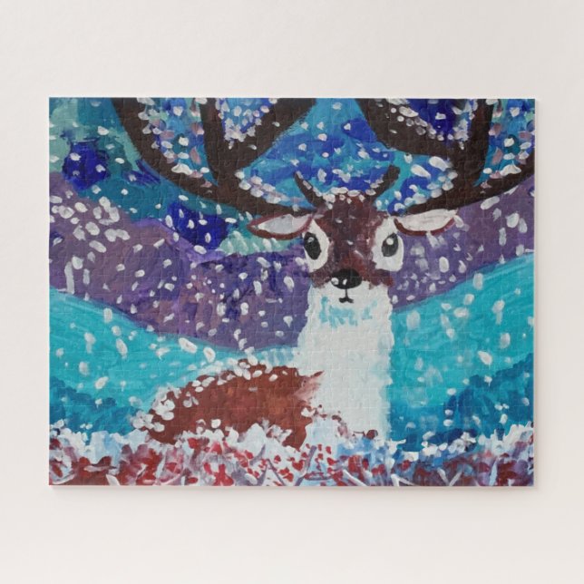 Puzzle Peinture de cerfs (Horizontal)